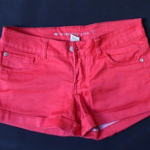 Red Mini Stretch Shorts Size 5 Juniors